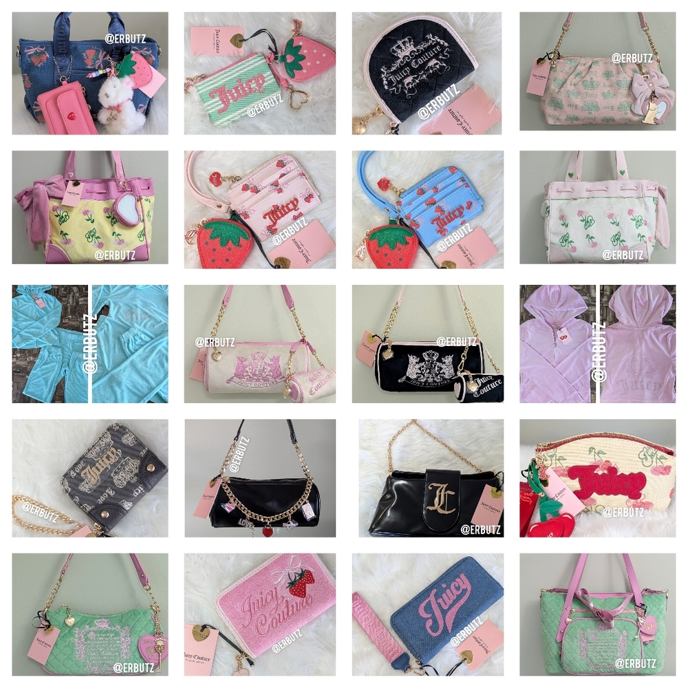 โSOLDโJuicy Couture Quilted Tale Weekender Tote, XL Bag w/ Crossbody Strap - Picture 17 of 17